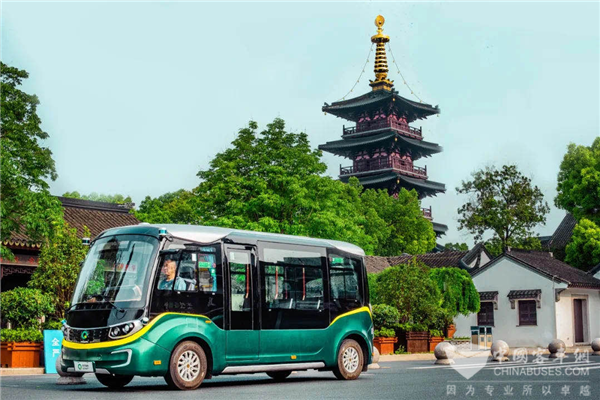 開啟智能化城市“微循環(huán)”交通時(shí)代 金旅星辰蘇州上路啦！(圖1)