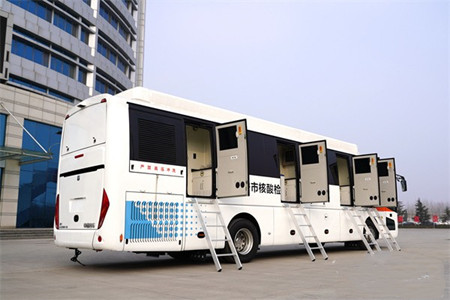日檢量超過(guò)6000管！中通P2+核酸檢測(cè)車在多地“上崗”(圖2)