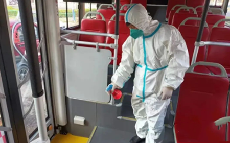 將恢復(fù)公交運(yùn)行！滄州市區(qū)千余輛公交車完成整車消殺(圖1)